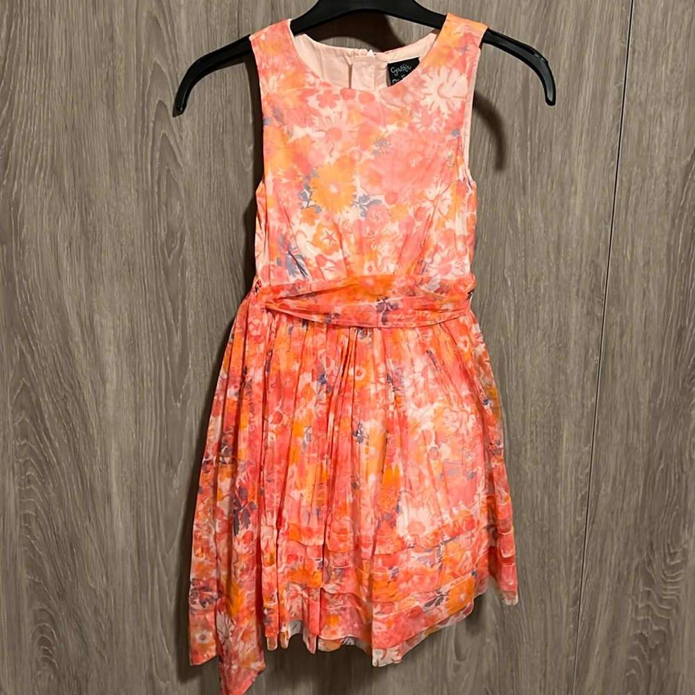 🌸SOLD🌸 Pink Floral Sleeveless Dress | 7 Girls